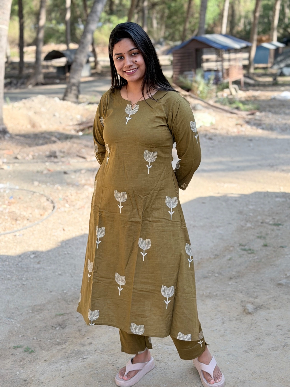 A  Line Cotton Kurti  AL69
