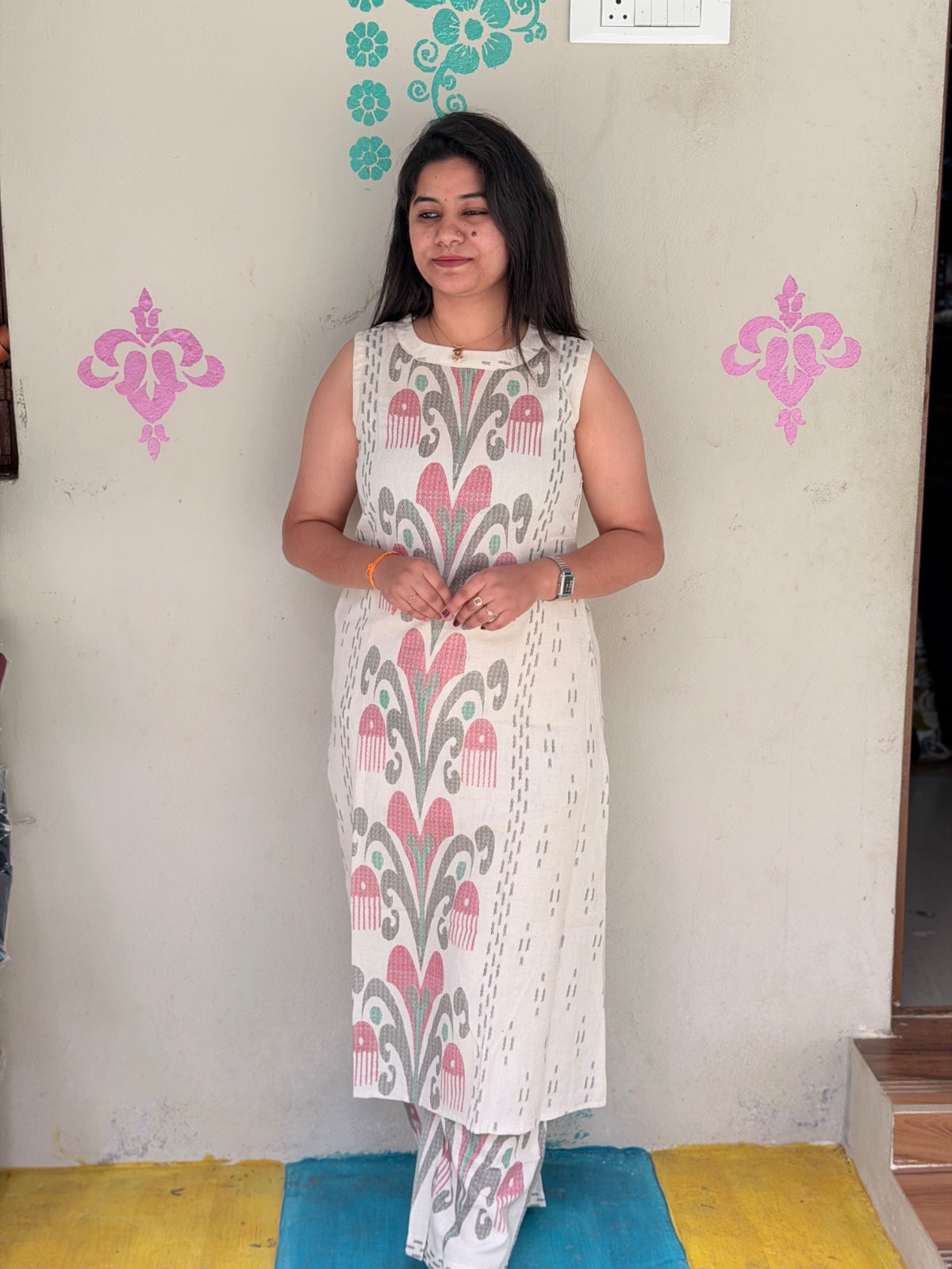 Premium Cotton A Line Kurti  VP69 (Sleeve Attached Inside)