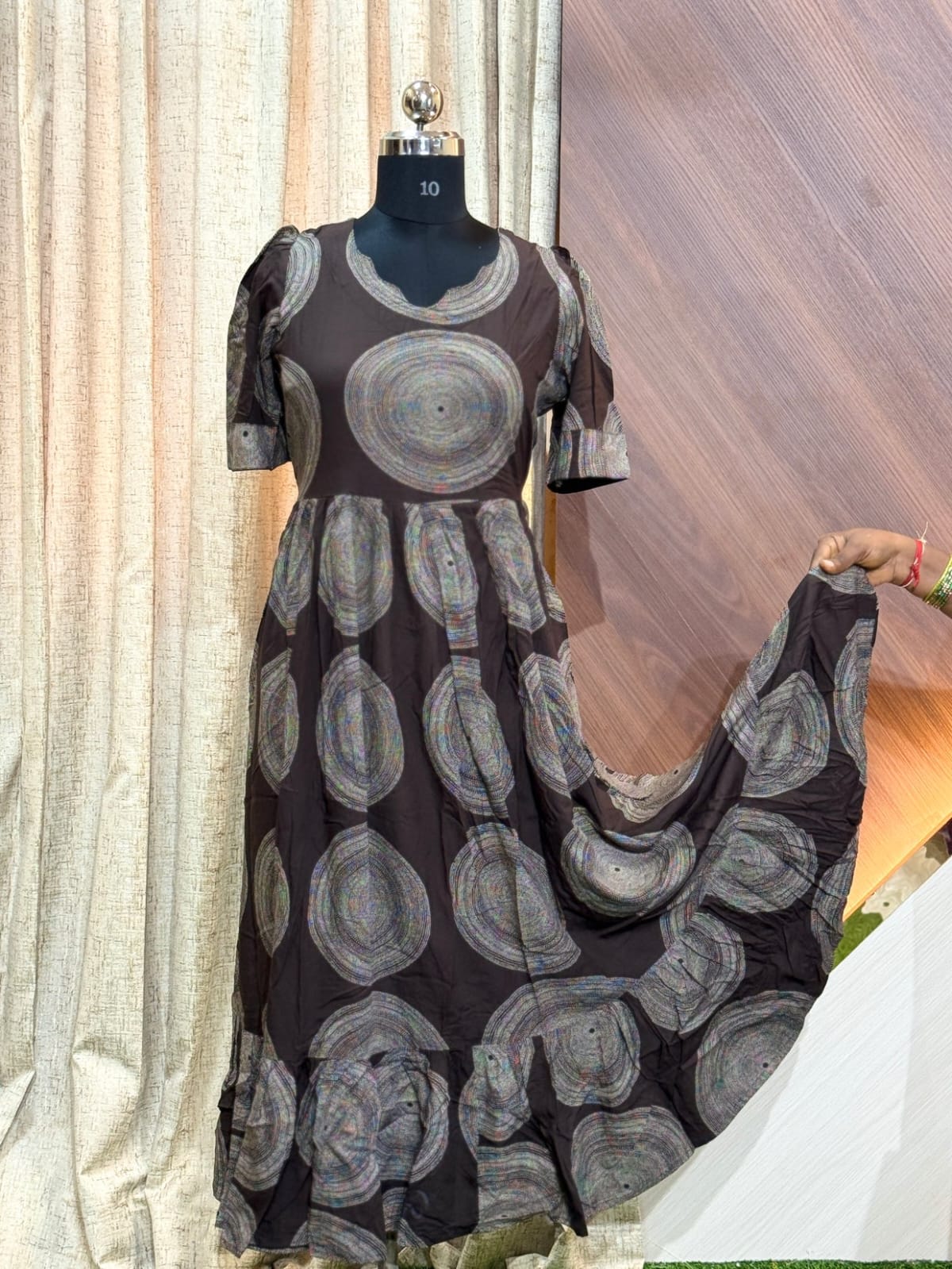 Premium Rayon Floral Frock RF06