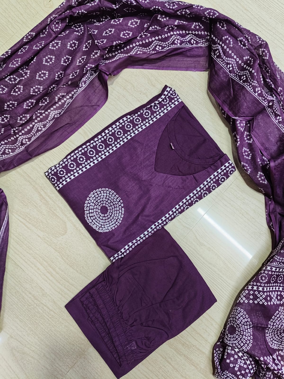 Jaipur Cotton Kurti Set - JKS06 (Check Our Size Chart Before Placing the Order)