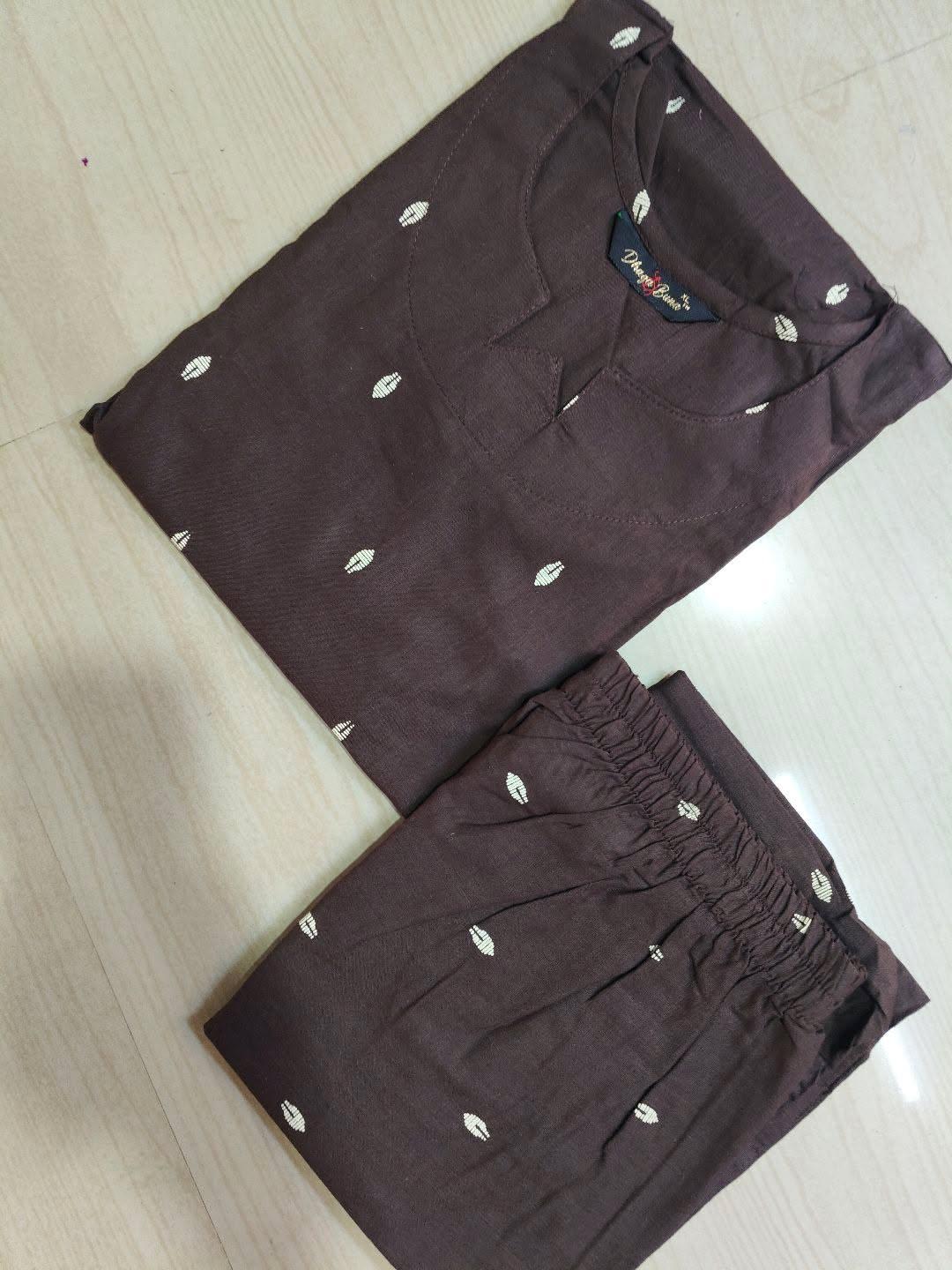 V neck Kurthi with Pant  ALN70