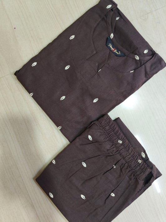 V neck Kurthi with Pant  ALN70