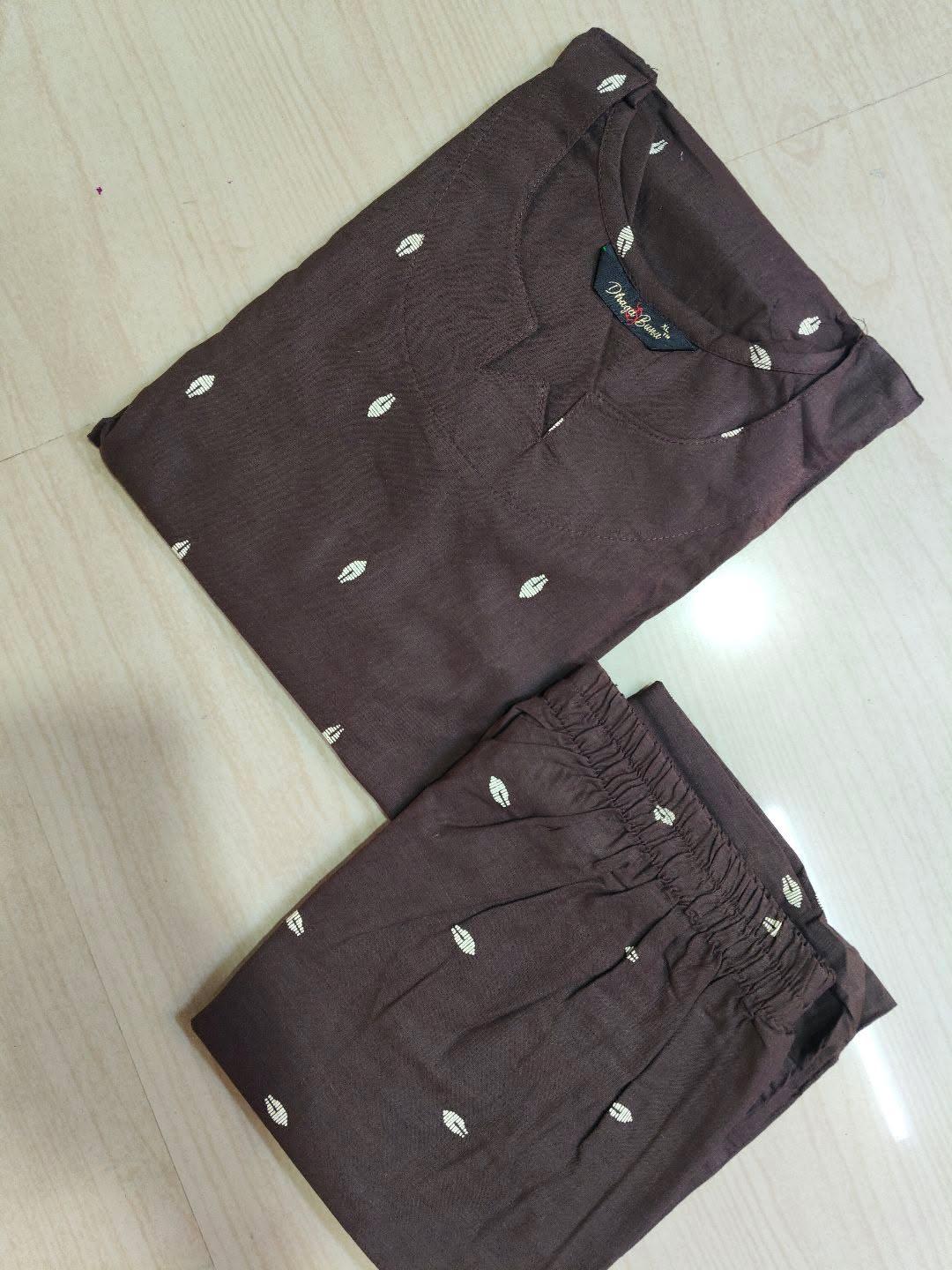 V neck Kurthi with Pant  ALN70