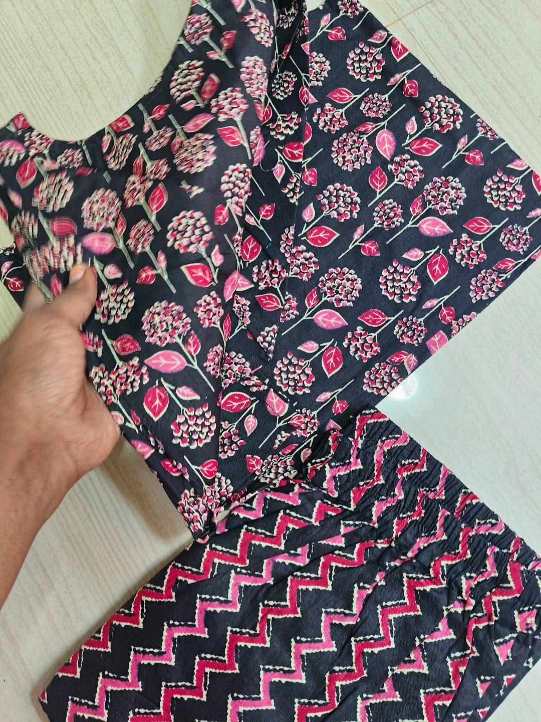V neck Kurthi with Pant  ALN71