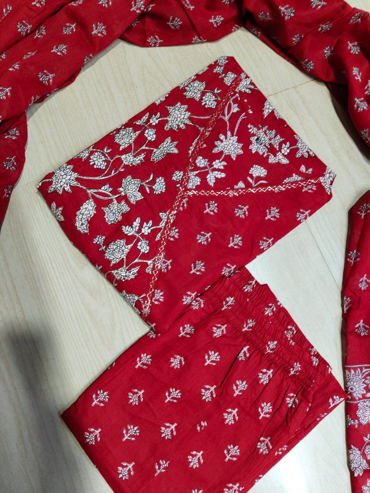 Cotton Floral Anarkali - CA72