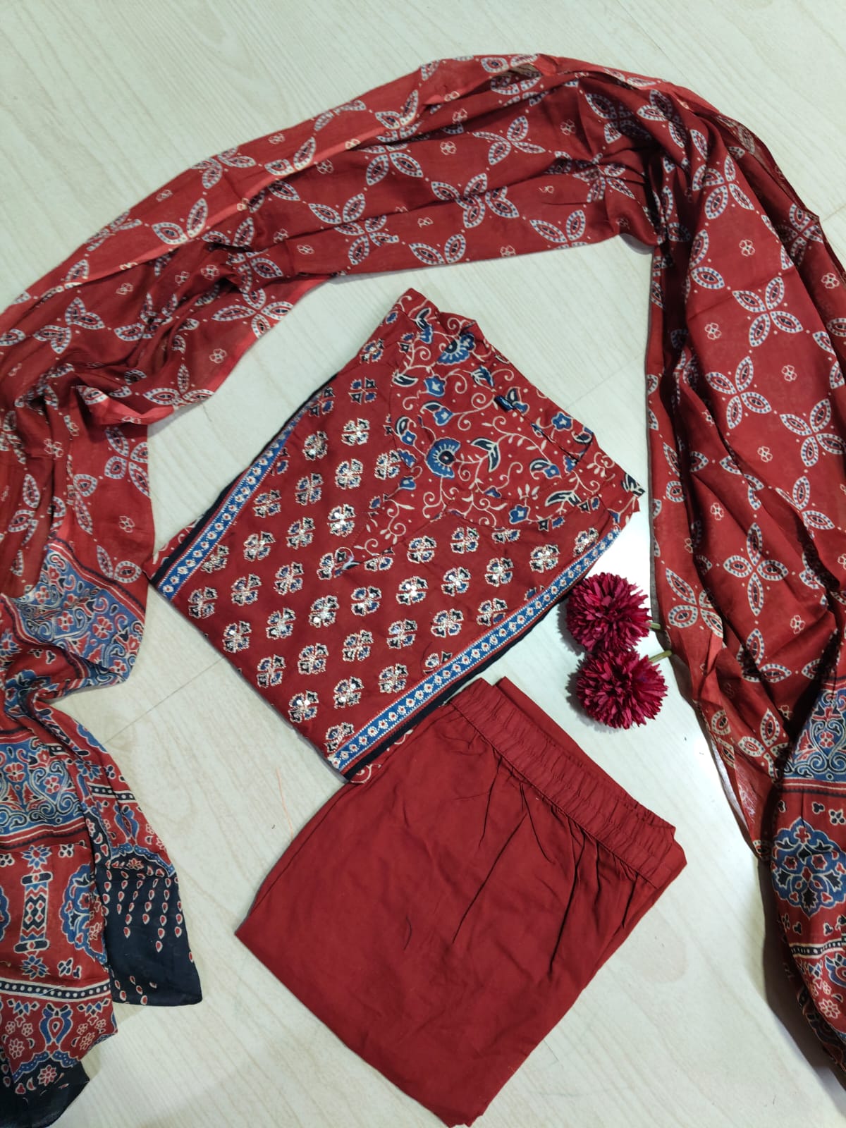Budgeted Cotton 3 Piece Set - BC72
