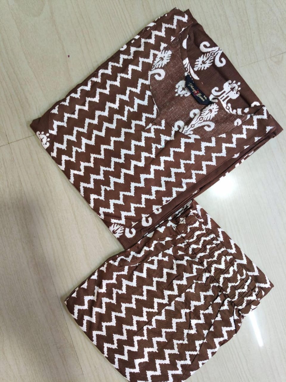 V neck Kurthi with Pant  ALN73