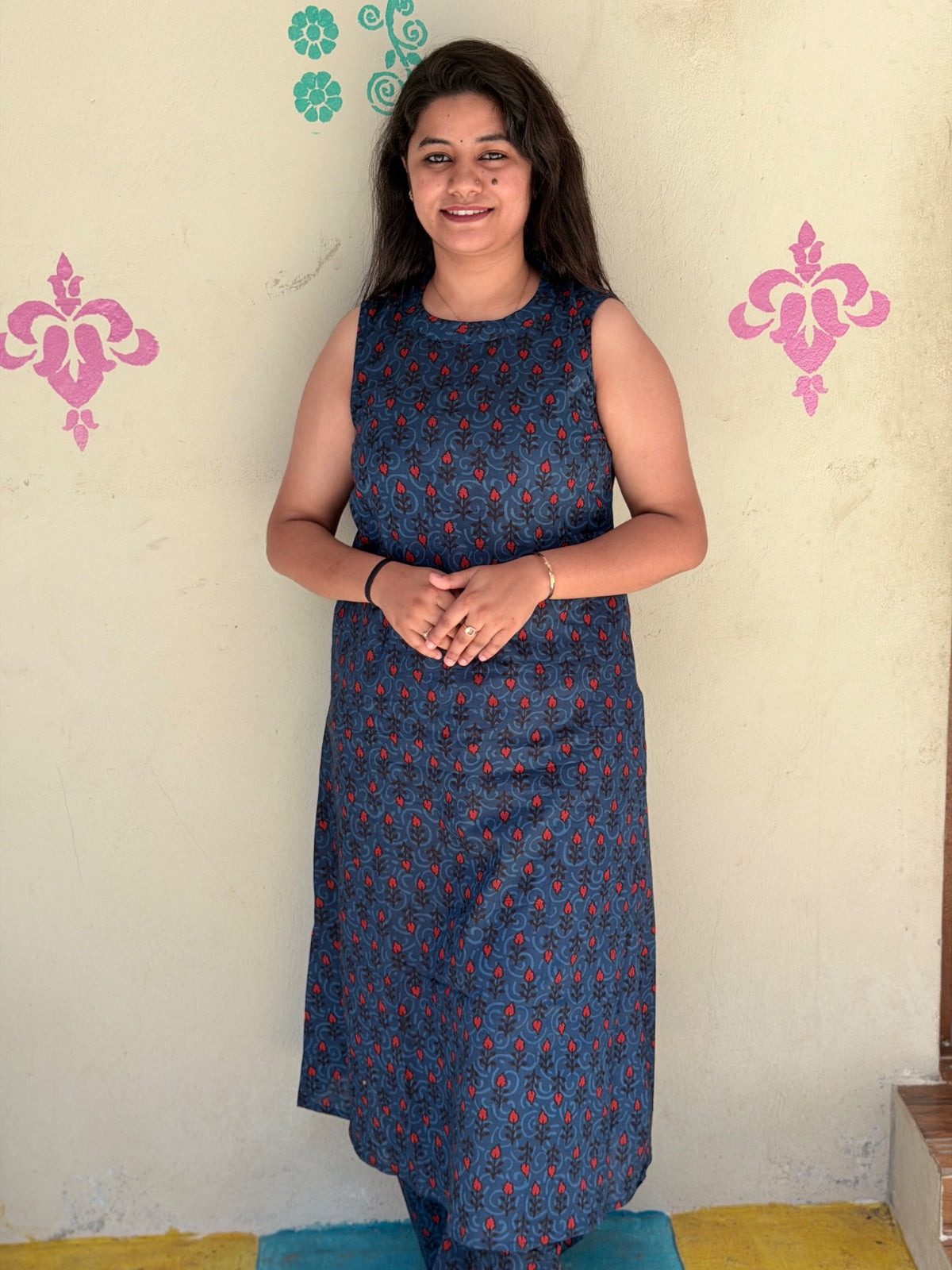 Premium Cotton A Line Kurti  VP73 (Sleeve Attached Inside)
