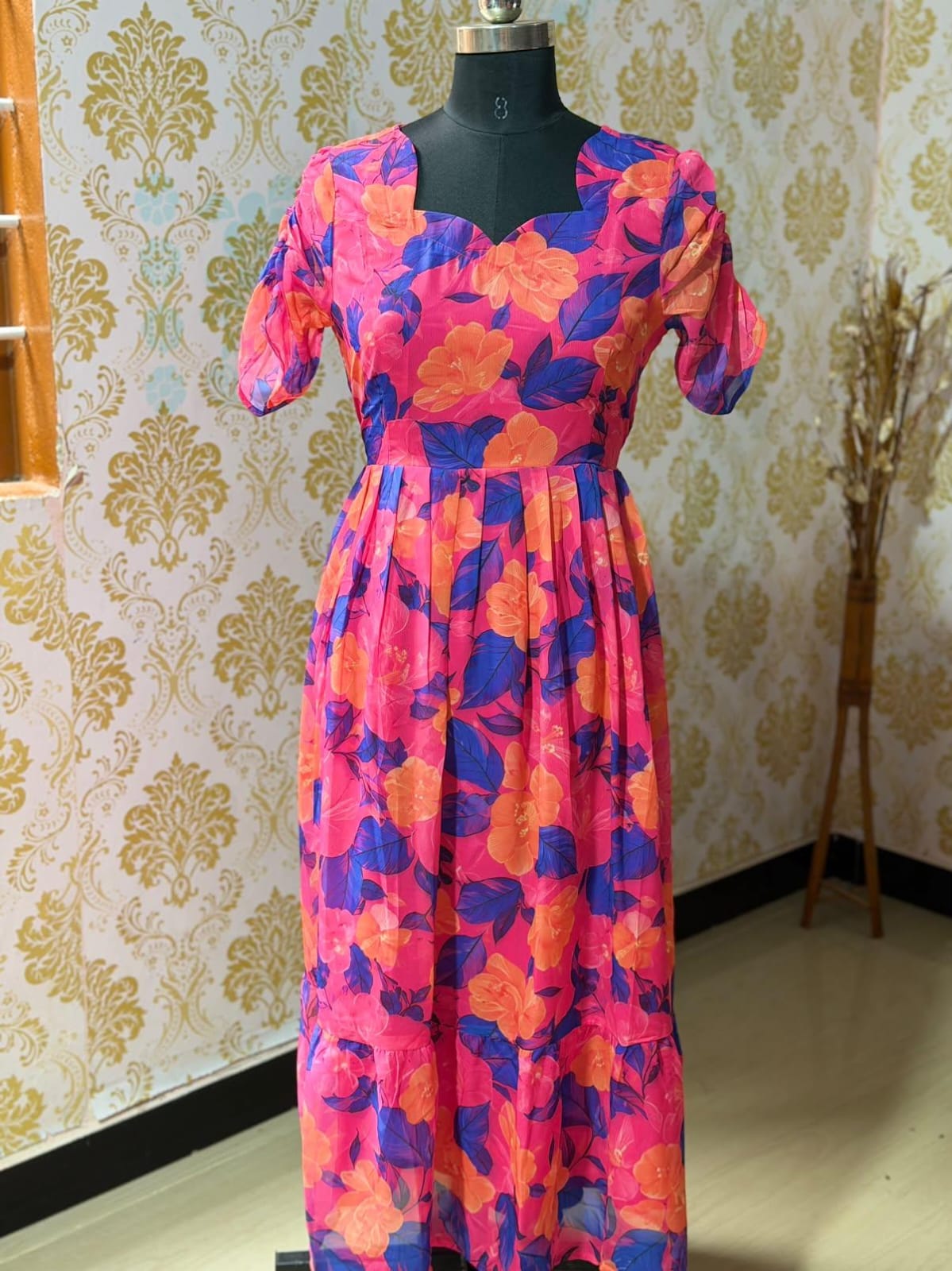 Georgette Floral Frock GFF75