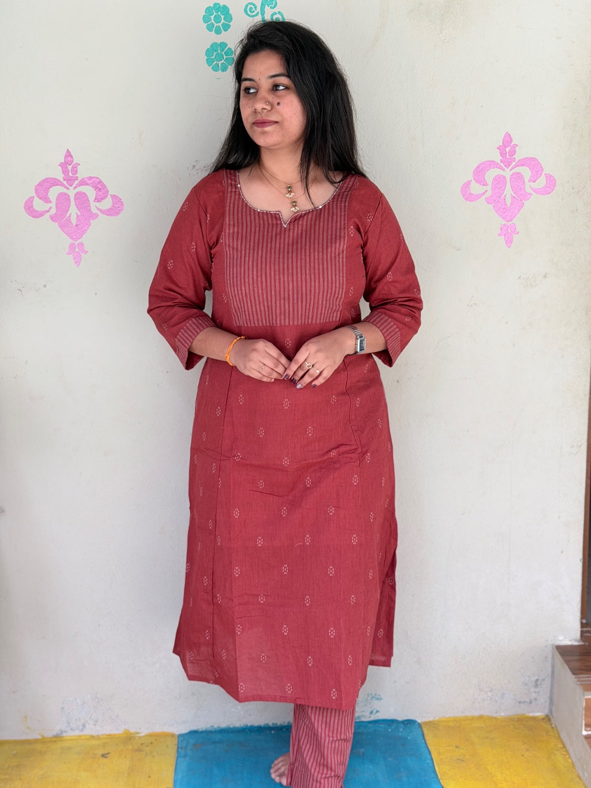 A  Line Cotton Kurti  AL75