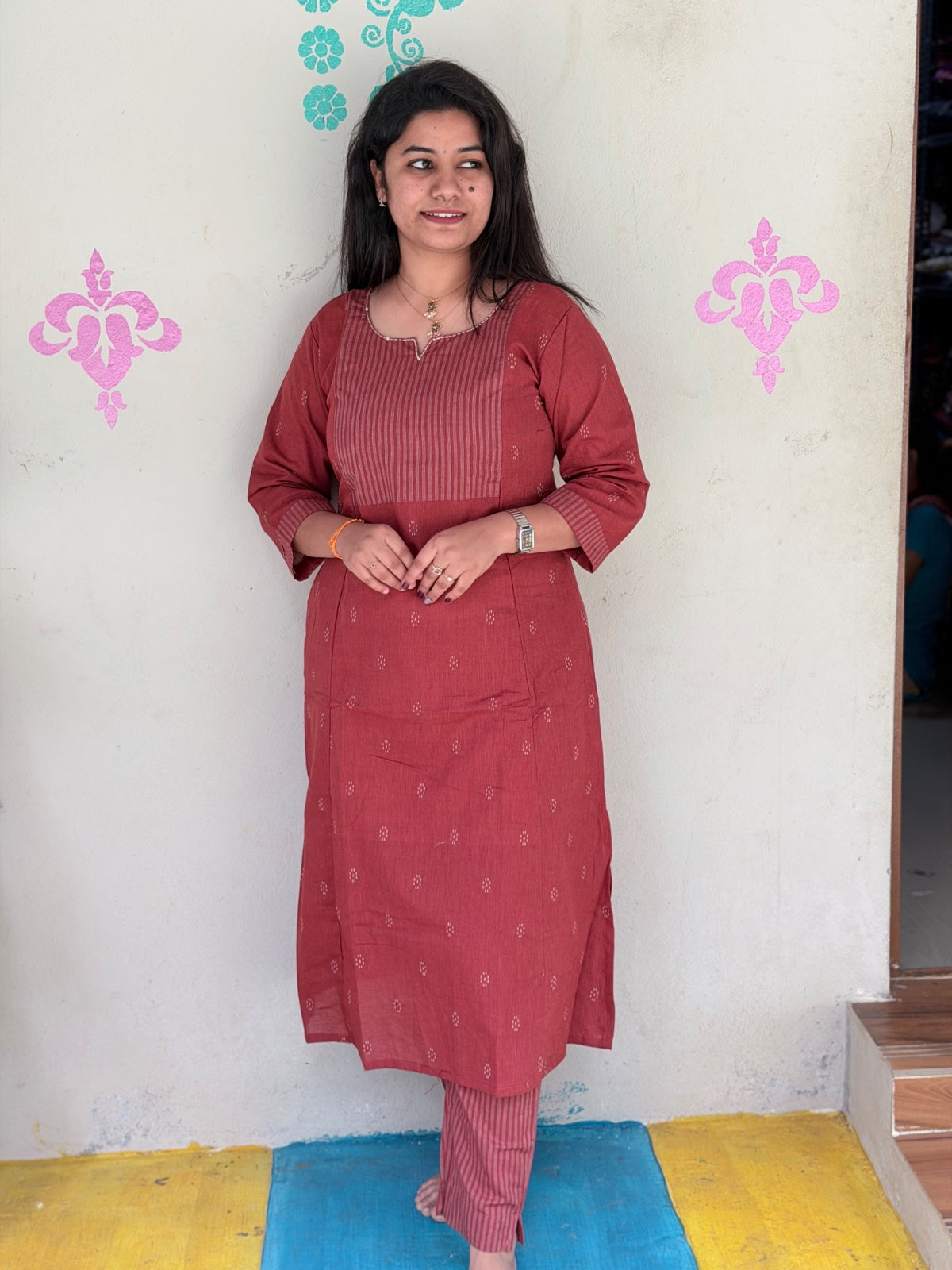 A  Line Cotton Kurti  AL75