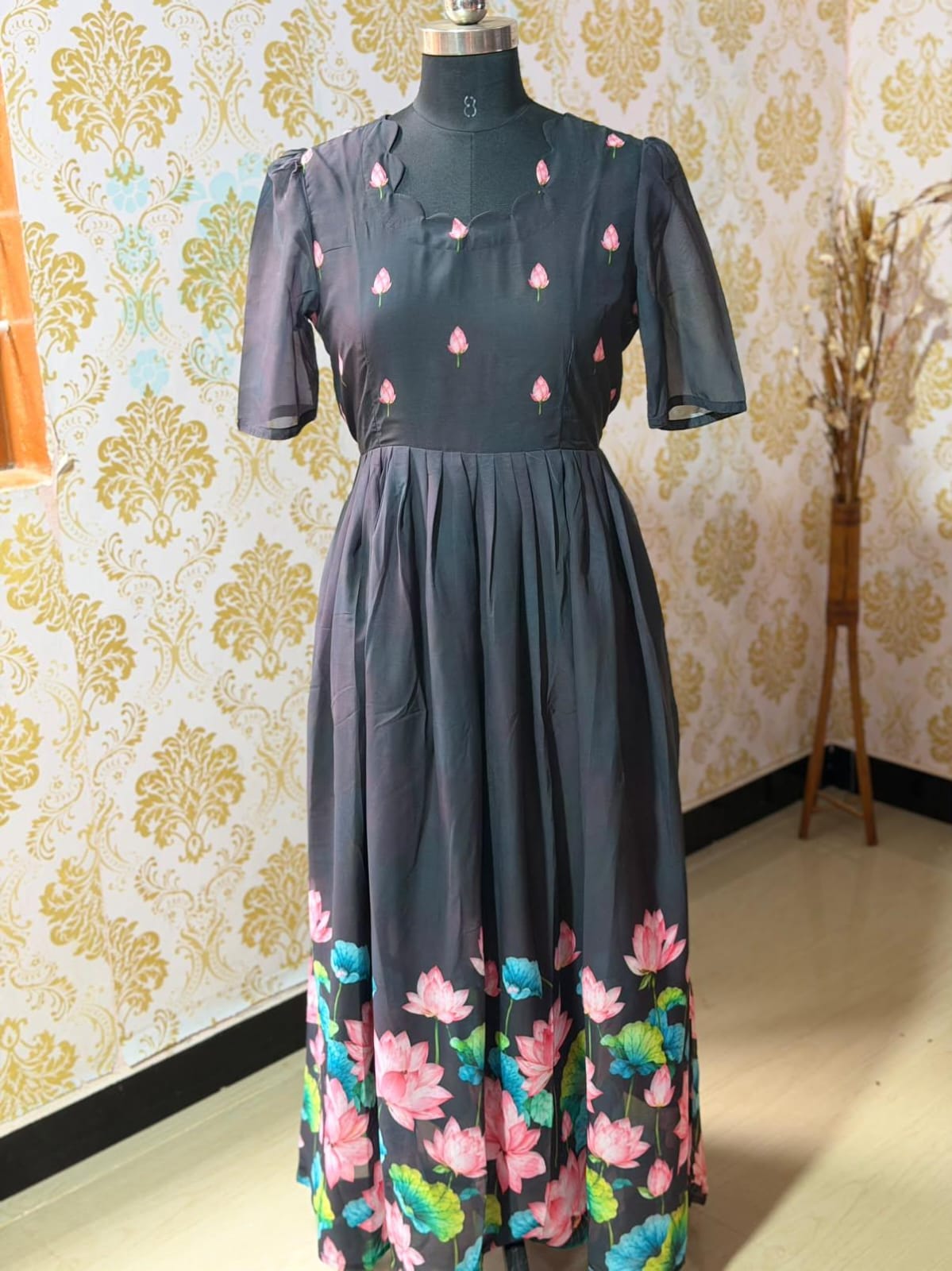 Georgette Floral Frock GFF77