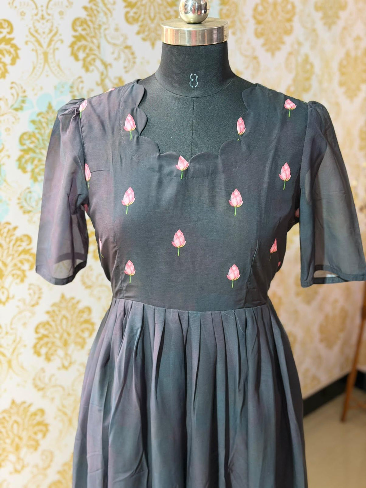 Georgette Floral Frock GFF77