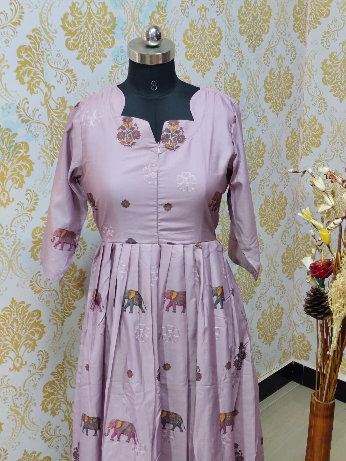 Muslin Feeding Frock  IFF78