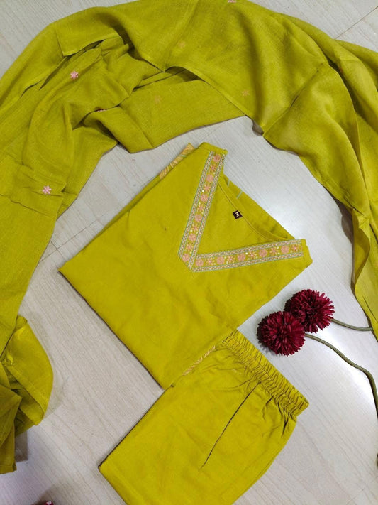 Cotton Floral Anarkali  -  AS79