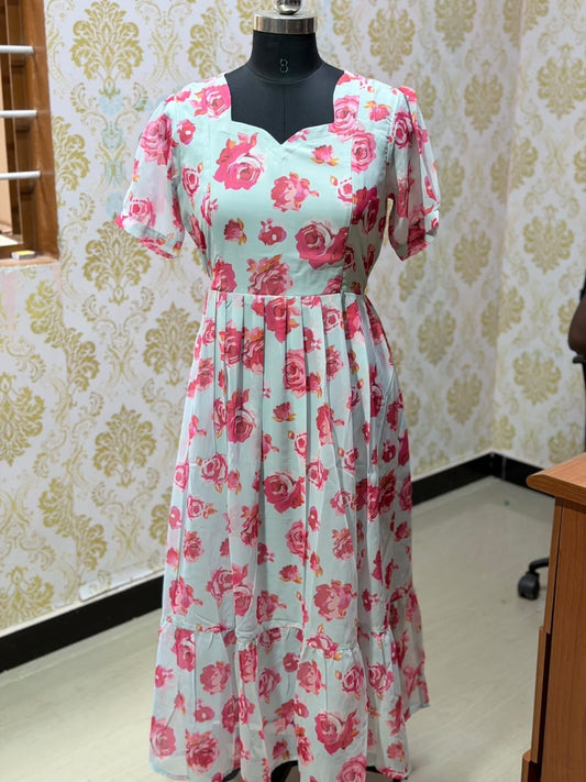 Georgette Feeding Frock FF07