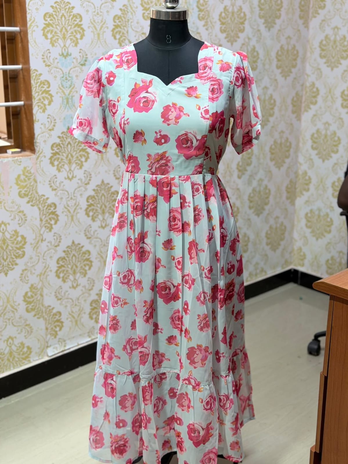 Georgette Floral Frock GFF57