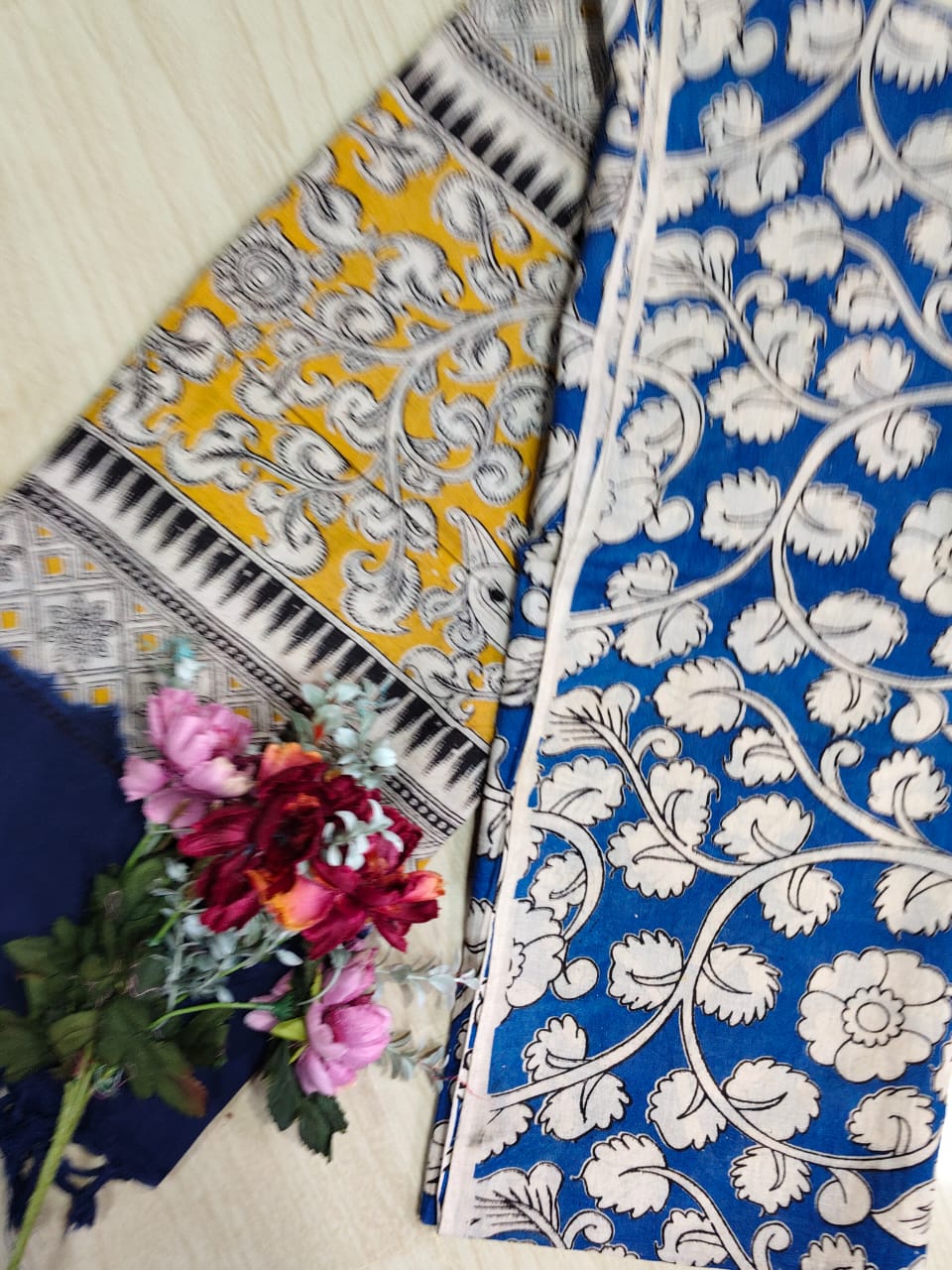 Kalamkari Pure Cotton Duppatas KCD07