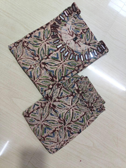 Kalamkari Kurti With Phant  PKA07