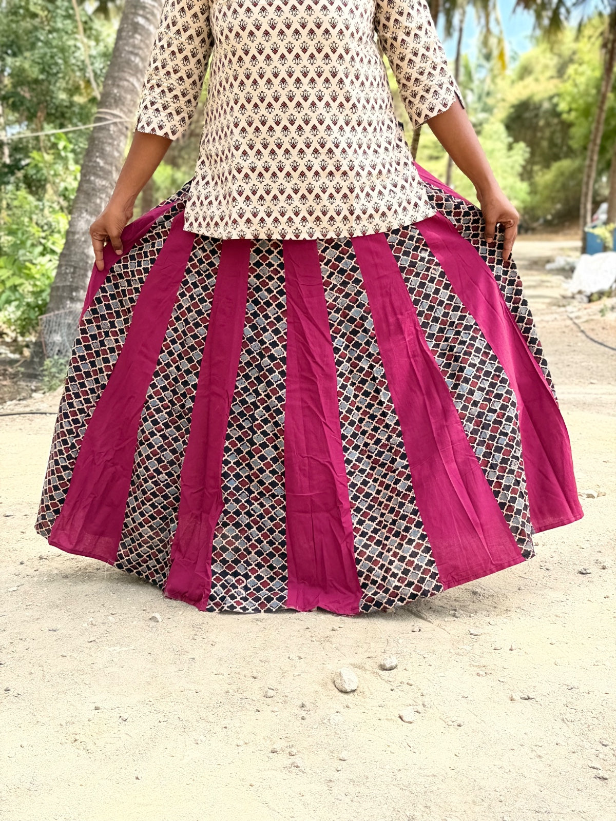 Ajrak Cotton Skirts SS07