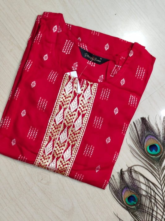 Embroidery Kurtis KN82