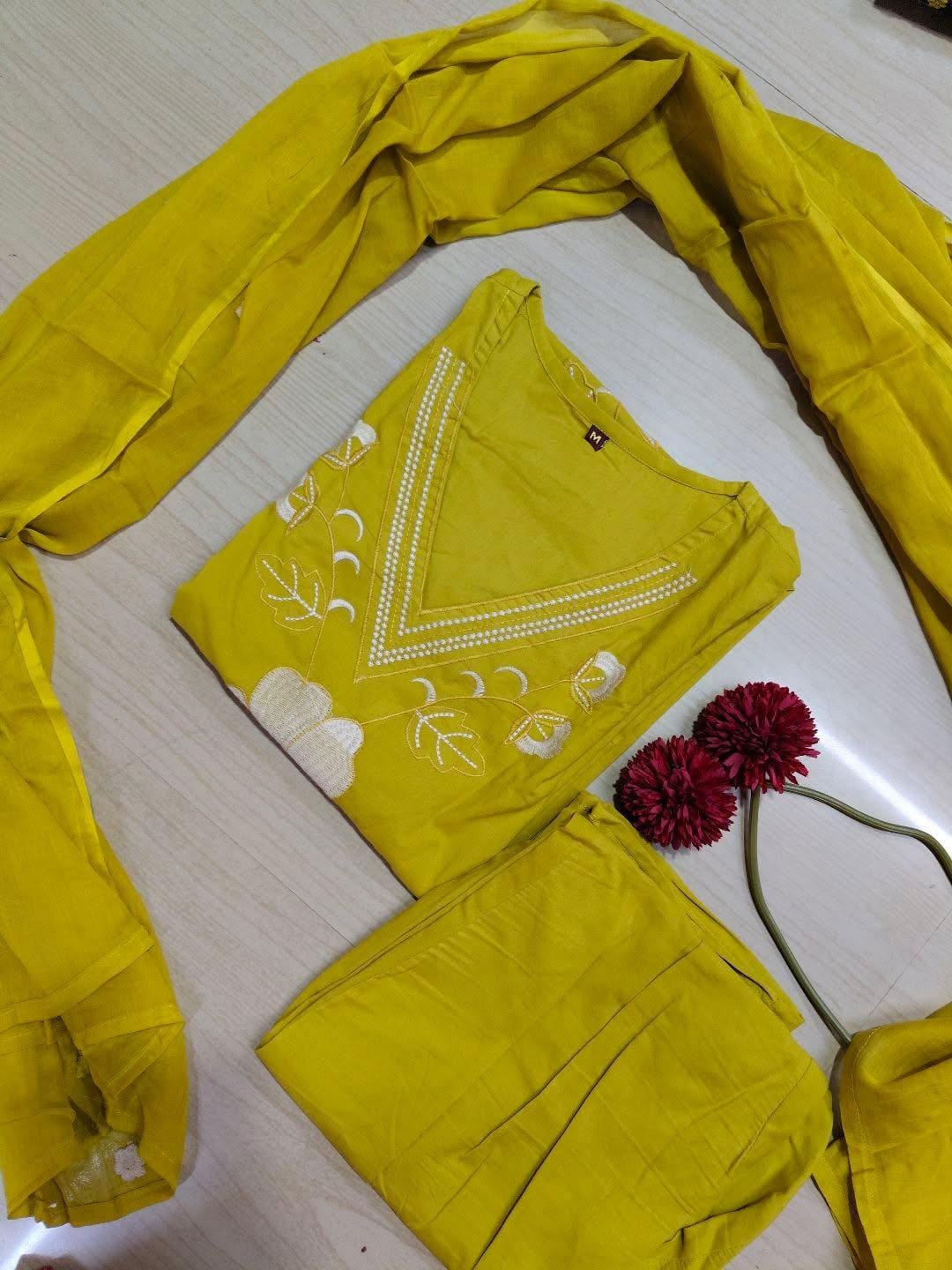 Cotton Floral Anarkali  -  AS83