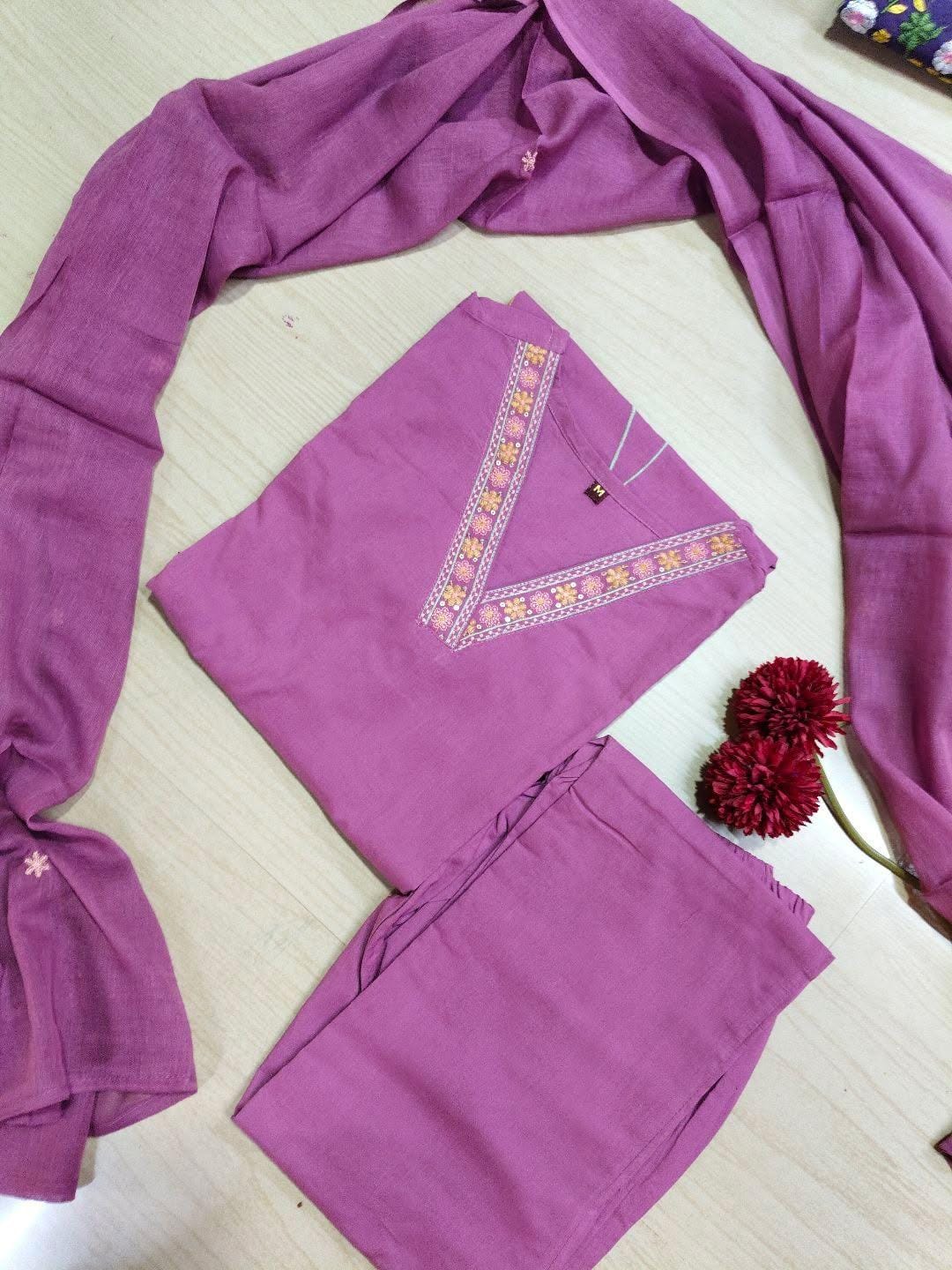 Cotton Floral Anarkali  -  AS87