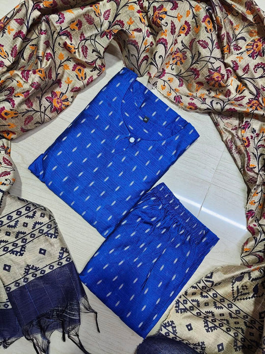 Raw Silk Kurti  Set EW89