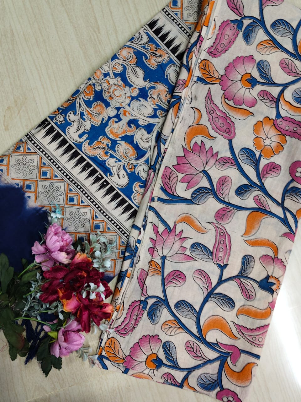 Kalamkari Pure Cotton Duppatas KCD08