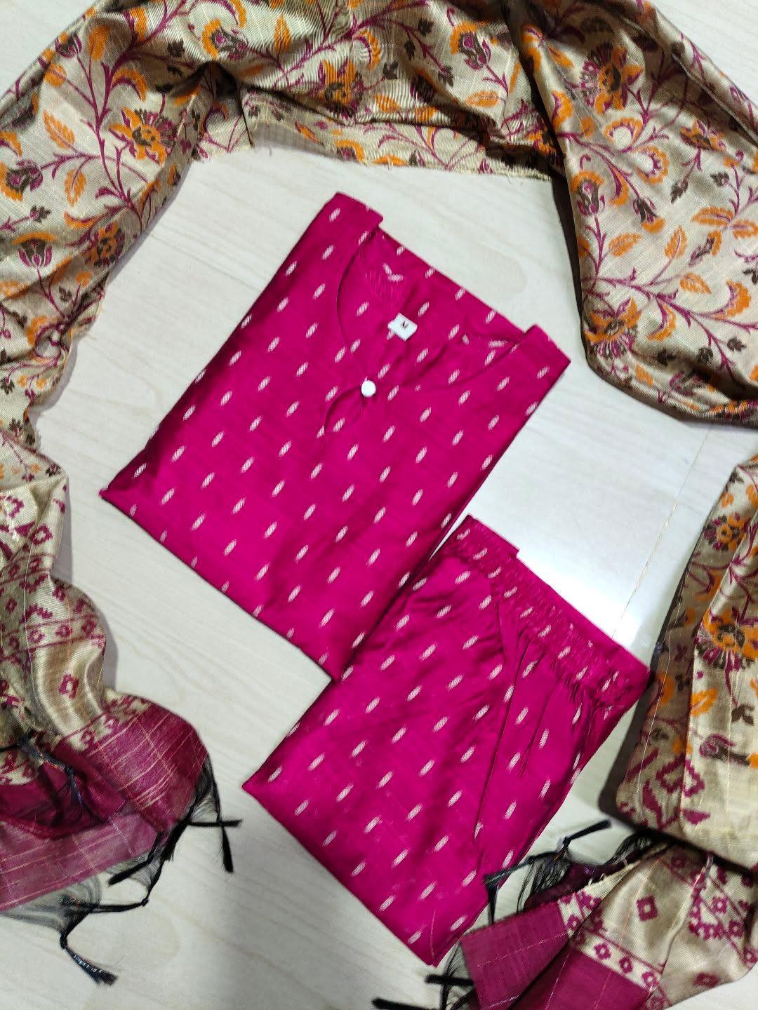 Raw Silk Kurti  Set EW90