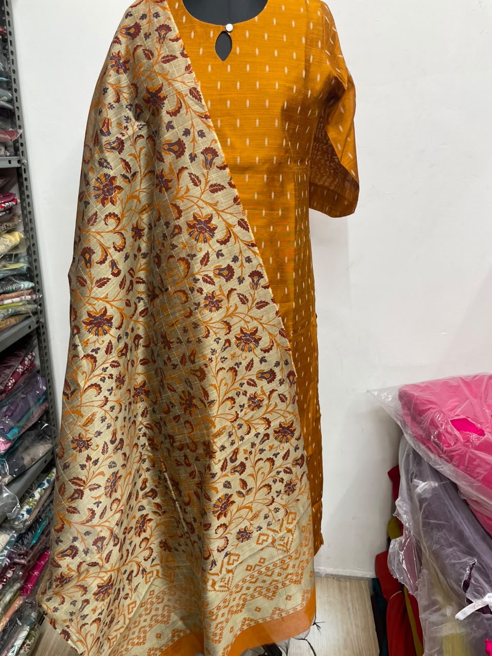 Raw Silk Kurti  Set EW91