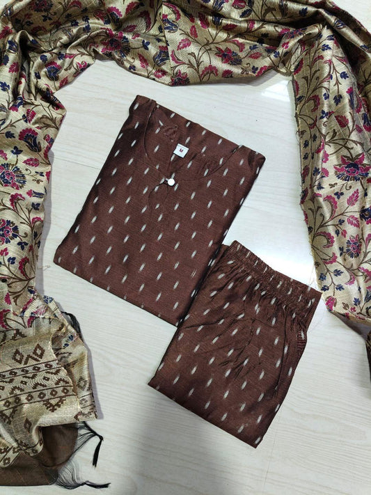 Raw Silk Kurti  Set EW92