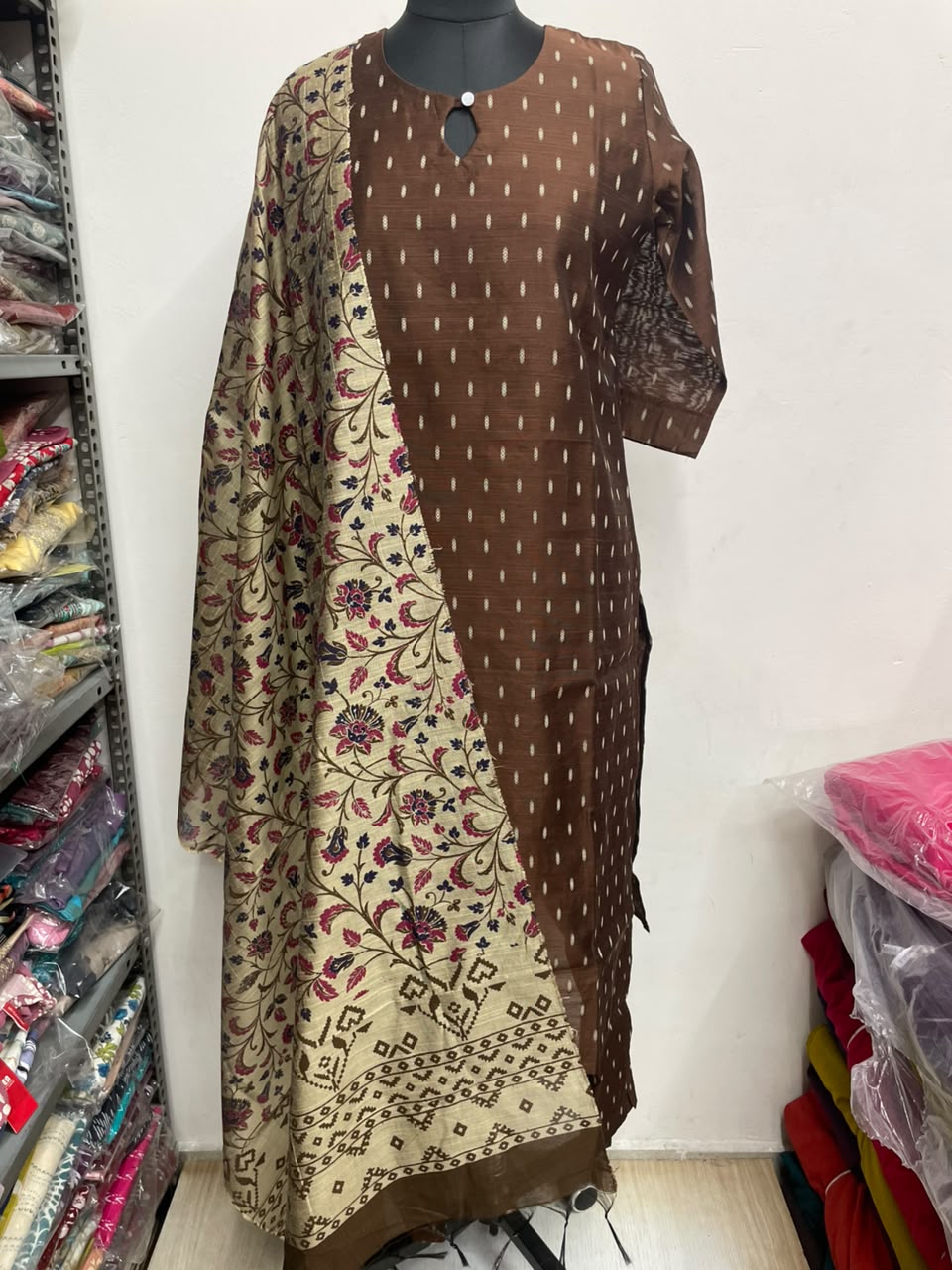 Raw Silk Kurti  Set EW92