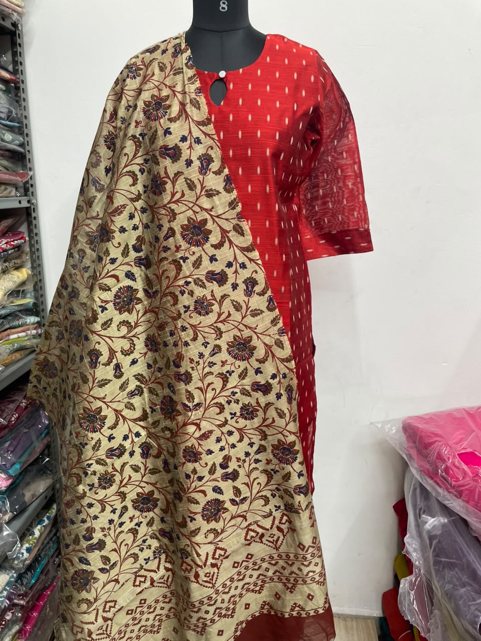 Raw Silk Kurti  Set EW93
