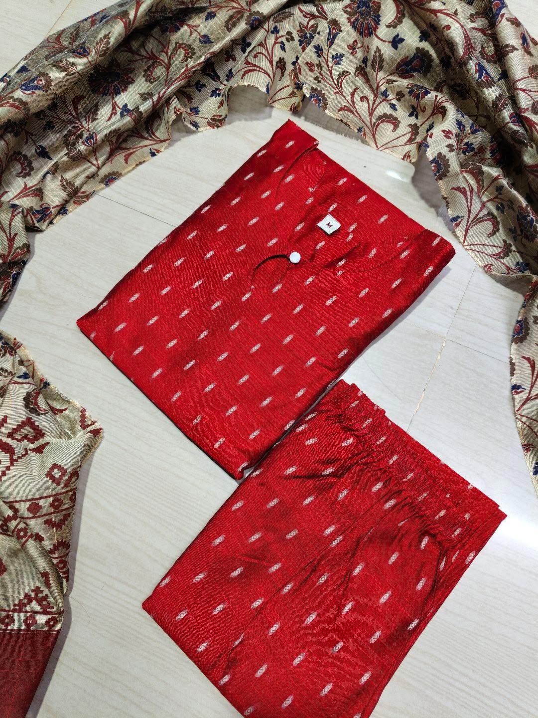 Raw Silk Kurti  Set EW93