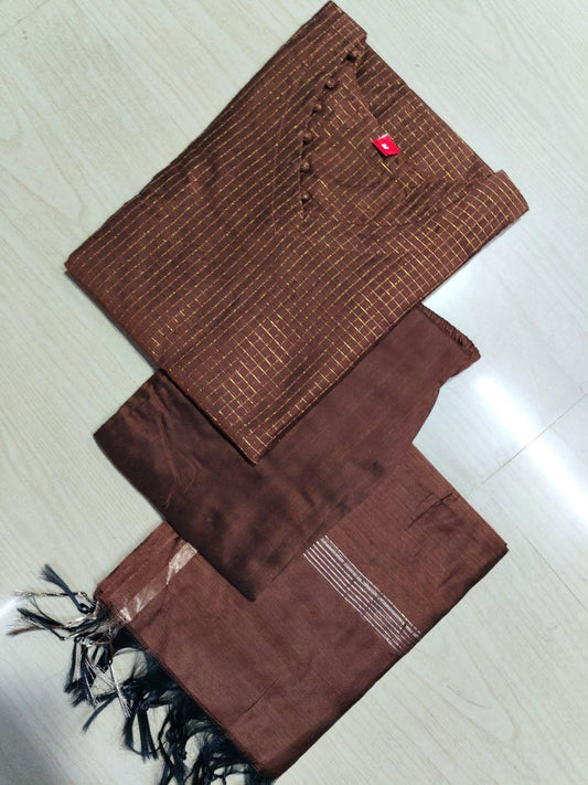 Raw Silk Kurti  Set EW97