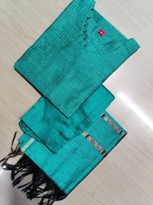 Raw Silk Kurti  Set EW99