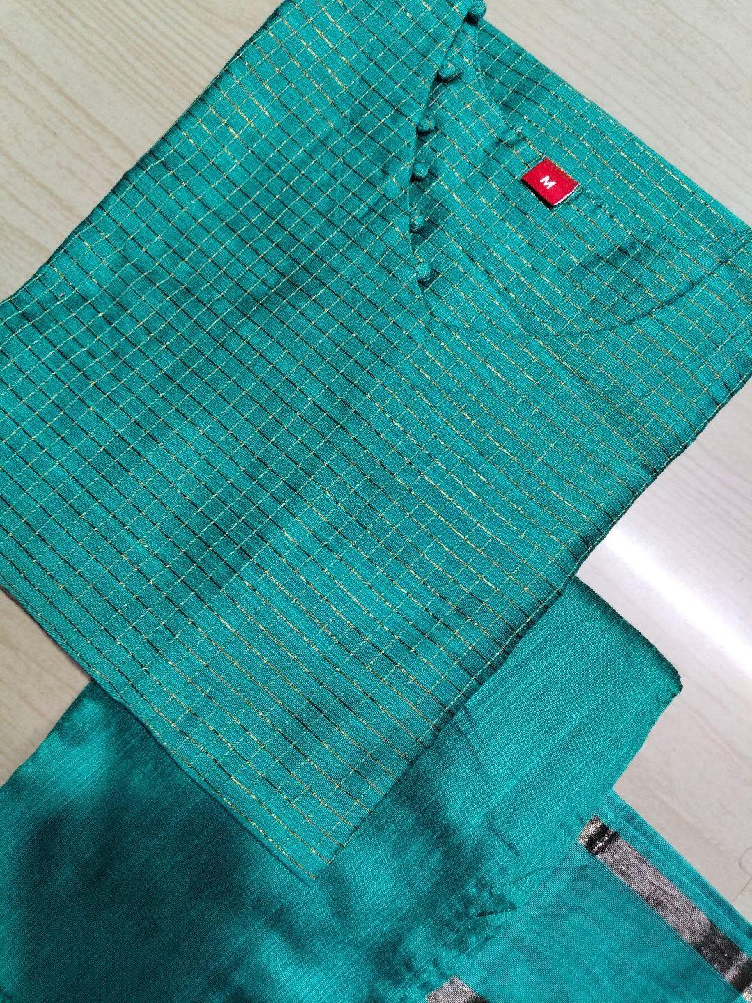 Raw Silk Kurti  Set EW99
