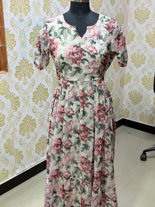 Georgette Feeding Frock FF09