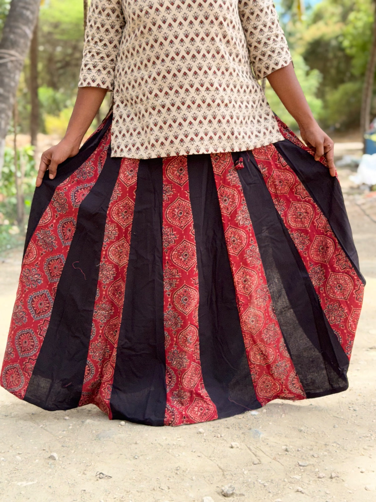 Ajrak Cotton Skirts SS09