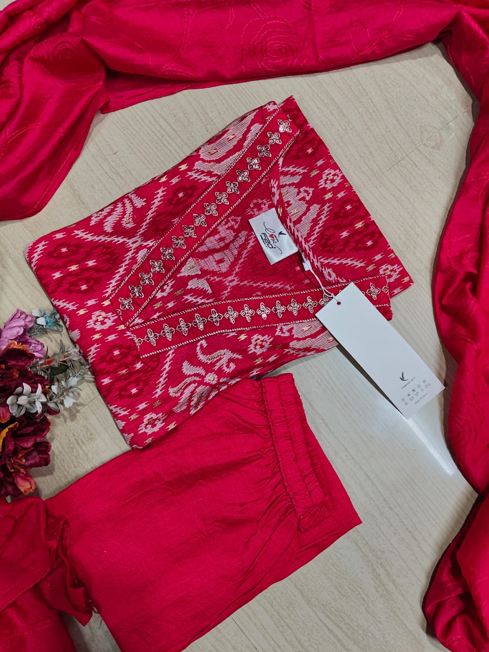 Premium Shiny Vetican Silk Kurti - SVK09