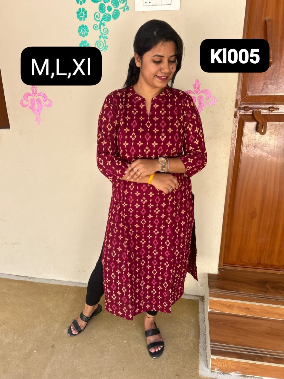 Cotton Kurtis with lining  - Kl005