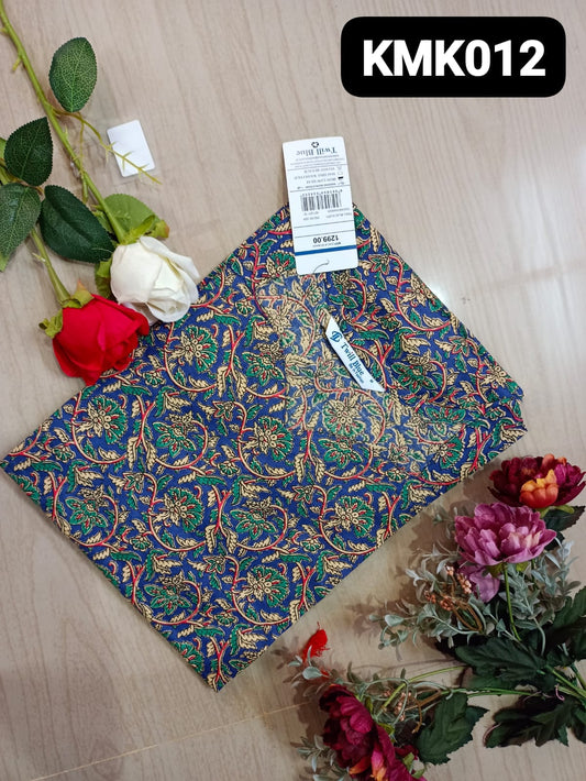 kalamkari cotton side cut kurti-KMk012