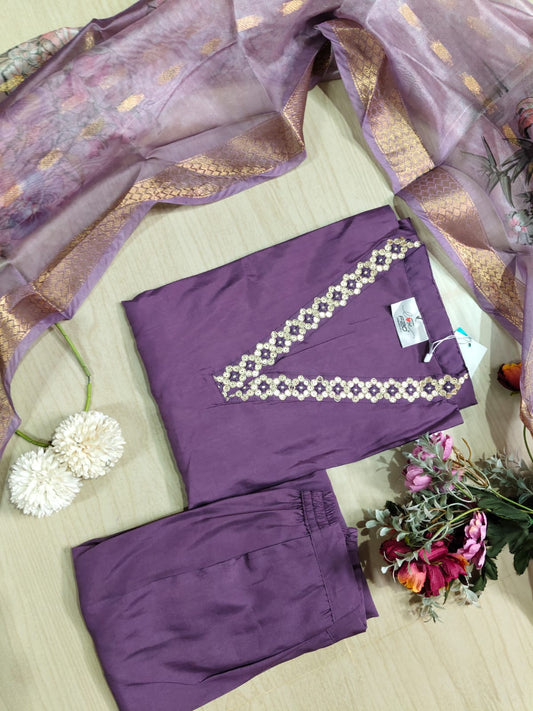 shiny dupatta set SSD02