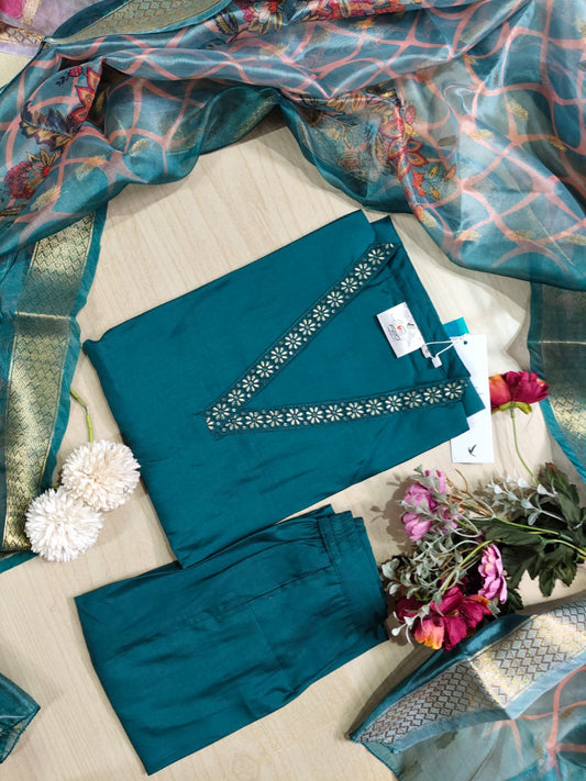 shiny dupatta set SSD03