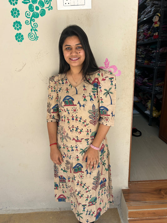 Kalamkari Kurtis KK33