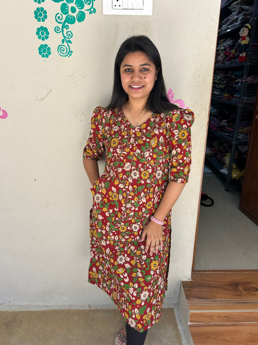 Kalamkari Kurtis KK32