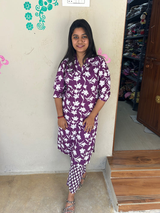 Jaipur Cotton Kurti with Pant - JCK02