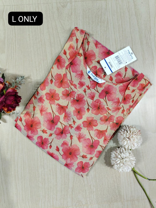 Floral Tissue Kurti - FTK04