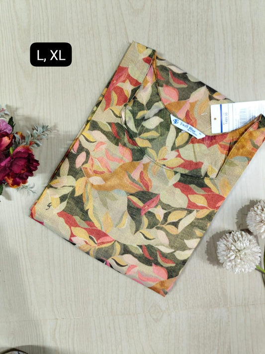 Floral Tissue Kurti - FTK01